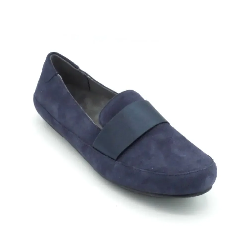 Vionic Suede Loafers Bridget Navy, Size 5